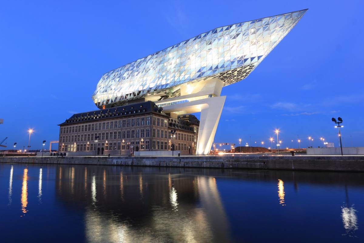 Antwerp Port House on the waterfront Photo