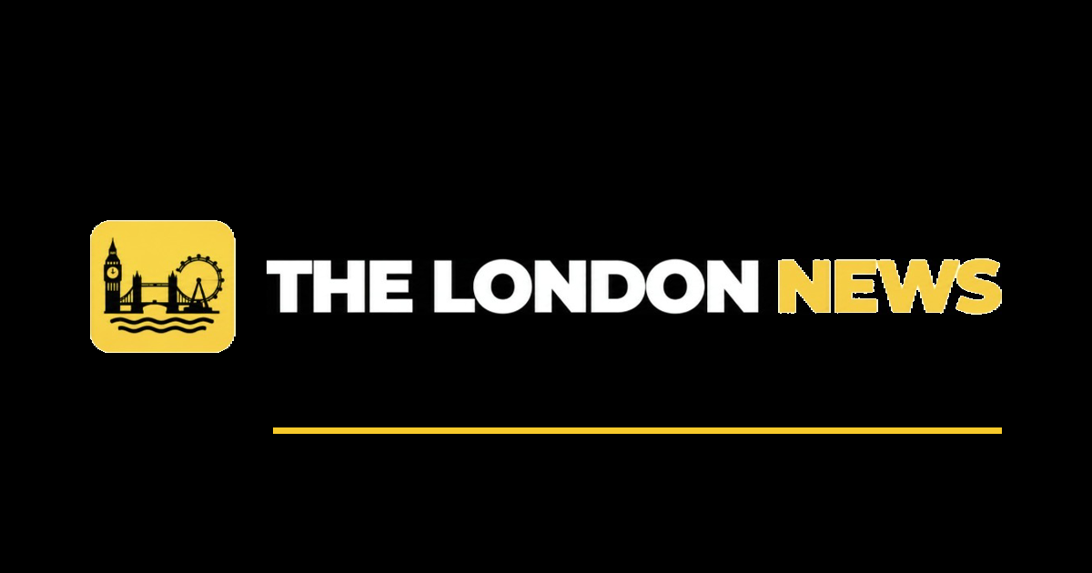 Logo 1 - The London News full logo lockup on black