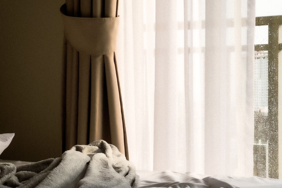 Curtains that will block the light but still look calming and stylish